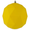Vickerman M177478DM 6" Yellow Matte Geometric Ball Ornament 4 Per Bag