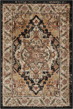 Nourison Delano Traditional Black Area Rug