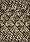 Nourison Grafix Transitional Black Area Rug