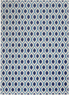 Nourison Grafix Contemporary White/Navy Area Rug