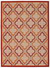 Nourison Aloha Contemporary Red Area Rug
