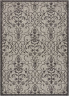 Nourison Garden Party Transitional Ivory/Charcoal Area Rug