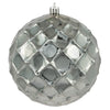 Vickerman N174225D 4.75" Limestone Shiny Diamond Bauble 4Bag