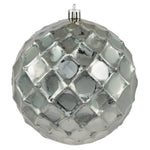 Vickerman N174225D 4.75" Limestone Shiny Diamond Bauble 4Bag