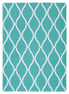 Nourison Home & Garden Transitional Aqua Area Rug