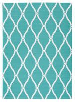 Nourison Home & Garden Transitional Aqua Area Rug