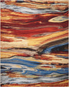 Nourison Chroma Contemporary Lava Flow Area Rug