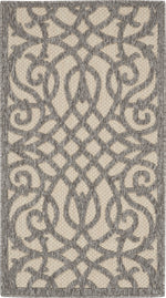 Nourison Palamos Contemporary Cream Grey Area Rug