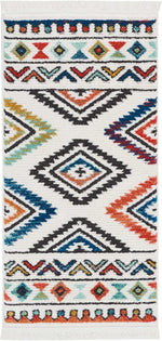 Nourison Tribal Decor Transitional White Area Rug