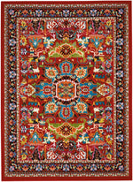 Nourison Oakdale Traditional Red Area Rug