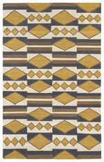 Kaleen Rugs Nomad Collection NOM07-05 Gold Area Rug