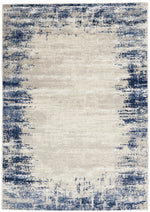 Nourison Cyrus Contemporary Ivory/Navy Area Rug