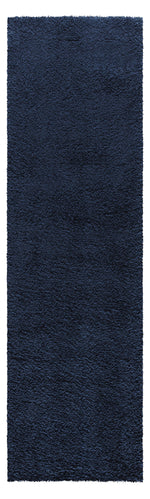 Nourison Malibu Shag Contemporary Navy Area Rug