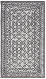Nourison Royal Moroccan Contemporary Charcoal/Silver Area Rug