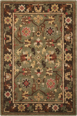 Nourison Tahoe Traditional Green Area Rug