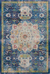 Nourison Global Vintage Traditional Blue Area Rug