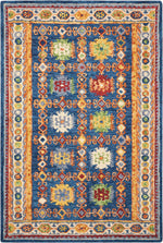 Nourison Vivid Transitional Navy Area Rug