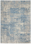 Nourison Solace Contemporary Ivory/Grey/Blue Area Rug