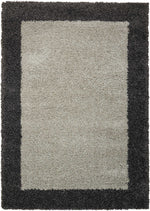 Nourison Amore Contemporary Silver/Charcoal Area Rug