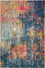Nourison Celestial Contemporary Blue/Yellow Area Rug