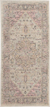 Nourison Tranquil Traditional Ivory/Pink Area Rug