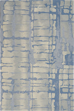 Nourison Symmetry Contemporary Blue/Grey Area Rug