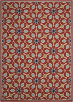 Nourison Caribbean Contemporary Rust Area Rug