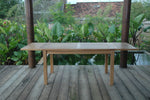 Anderson Teak TBX-095R Bahama 95" Rectangular Table w/ Double Leaf Extensions
