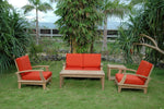 Anderson Teak Set-115 Brianna Bahama 5-Pieces Deep Seating Loveseat Set