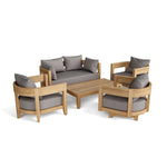 Anderson Teak Set-173 Coronado 5 Pieces Deep Seating Set