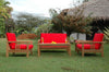 Anderson Teak SET-251 SouthBay Deep Seating 5-Pieces Conversation Set A