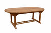 Anderson Teak TBX-117VD Bahama 117" Oval Extension Table w/ Double Extensions
