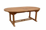 Anderson Teak TBX-117VD Bahama 117" Oval Extension Table w/ Double Extensions