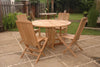 Anderson Teak Set-34 Butterfly Comfort 5-Pieces Dining Table Set