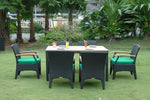 Anderson Teak SR-016TB Bellagio 7-Pieces Dining Set