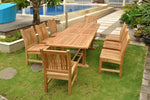 Anderson Teak Set-81 Bahama Sahara 9-Pieces 8' Rectangular Dining Set
