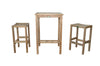 Anderson Teak Set-113A Bahama Montego 3-Pieces Square Bar Set