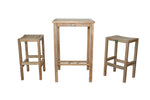 Anderson Teak Set-113A Bahama Montego 3-Pieces Square Bar Set