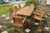 Anderson Teak Set-77 Bahama Stackable Sahara 9-Pieces Rectangular Dining Set A