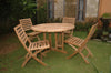 Anderson Teak Set-35 Andrew Butterfly Folding 5-pieces Dining Set