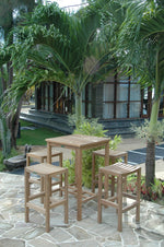 Anderson Teak Set-113B Bahama Montego 5-Pieces Square Bar Set