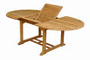 Anderson Teak TBX-087VT Bahama 87" Oval Extension Table Extra Thick Wood