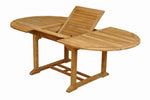 Anderson Teak TBX-087VT Bahama 87" Oval Extension Table Extra Thick Wood
