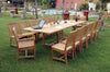 Anderson Teak Set-33 Valencia Rialto 15-Pieces Dining Set