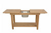 Anderson Teak TB-4821 Nautilus Console Table w/ SS Container