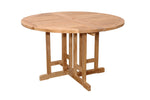 Anderson Teak TBF-047BR Butterfly 47" Round Folding Table