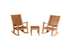 Anderson Teak Set-4 Del-Amo Bahama 3-Pieces Set with Square Side Table