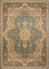 Nourison Antiquities Traditional Slate Blue Area Rug