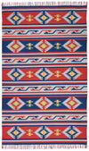 Nourison Baja Transitional Blue/Red Area Rug