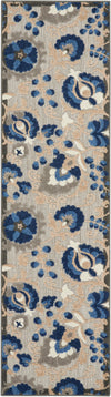 Nourison Aloha Contemporary Natural/Blue Area Rug
